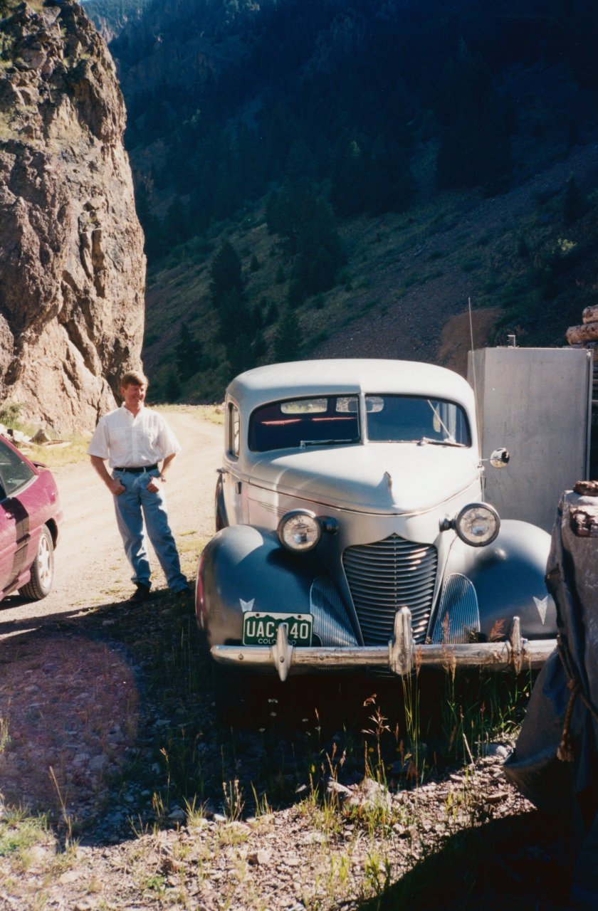 AandM Creede trip August 1995- Merles kind of car Hudson Terraplane 1936